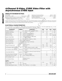 MAX7447EUD+T Datasheet Page 2