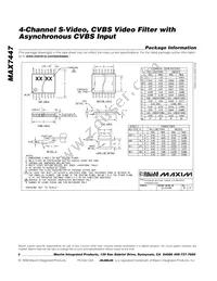 MAX7447EUD+T Datasheet Page 6