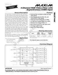 MAX7448EUD+T Datasheet Cover