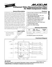 MAX7449EUD+T Datasheet Cover