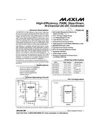 MAX746CPE+ Datasheet Cover