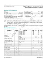 MAX7500MTA+T Datasheet Page 2