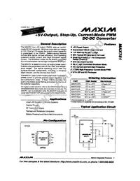 MAX751ESA+ Datasheet Cover