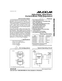 MAX758AEWE+T Datasheet Cover