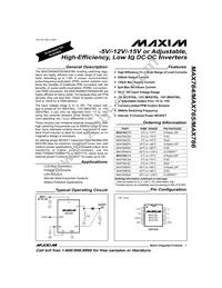 MAX765CSA Datasheet Cover