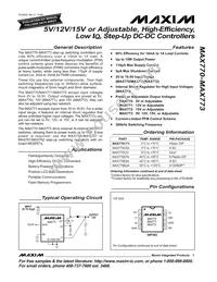 MAX771C/D Datasheet Cover