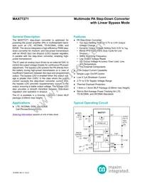 MAX77271EWL+T Datasheet Cover