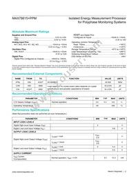 MAX78615+PPM/C01T Datasheet Page 2