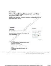 MAX78638+MD3/A00T Datasheet Cover