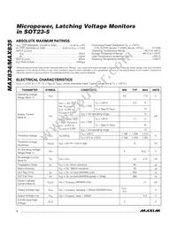 MAX835EUK+T Datasheet Page 2