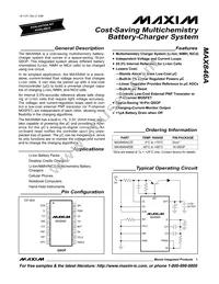 MAX846AEEE+T Datasheet Cover