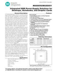MAX8550ETI+TG104 Datasheet Cover