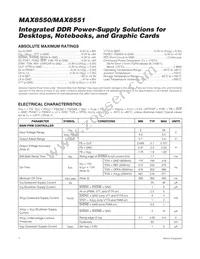 MAX8550ETI+TG104 Datasheet Page 2