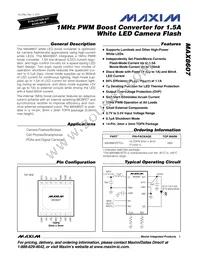 MAX8607ETD+T Datasheet Cover