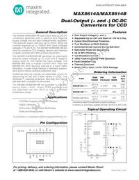 MAX8614BETD+TG104 Datasheet Cover