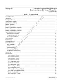 MAX86150EFF+ Datasheet Page 2