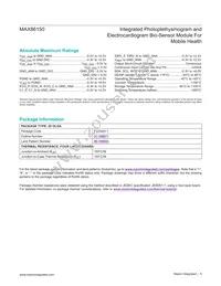 MAX86150EFF+ Datasheet Page 5