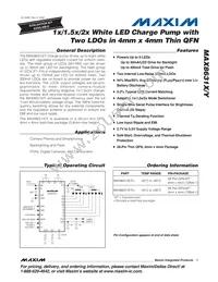 MAX8631XETI+TG104 Datasheet Cover