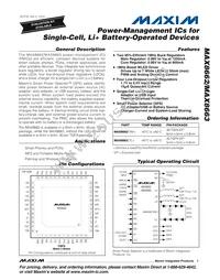 MAX8662ETM+T Datasheet Cover