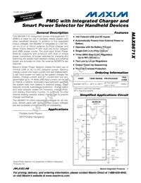 MAX8671XETL+T Datasheet Cover