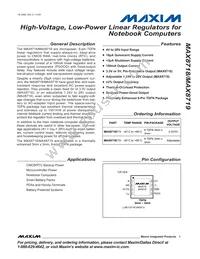MAX8719ETA+TGC1 Datasheet Cover