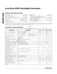 MAX8722CEEG+T Datasheet Page 2