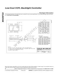 MAX8722EEG+T Datasheet Page 20