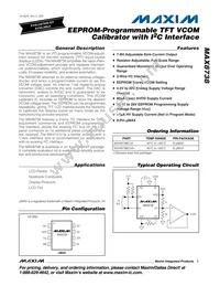 MAX8738EUA+T Datasheet Cover