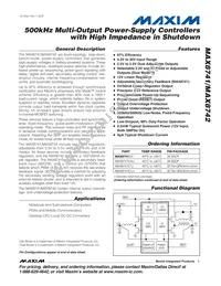 MAX8742EAI+T Datasheet Cover