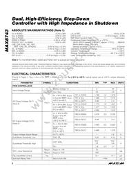 MAX8743ETX+T Datasheet Page 2
