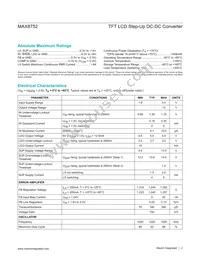 MAX8752ETA+T Datasheet Page 2