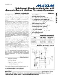 MAX8764ETP+T Datasheet Cover