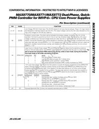 MAX8770GTL+T Datasheet Page 17