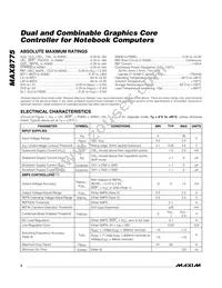 MAX8775ETJ+TG24 Datasheet Page 2