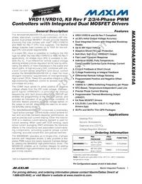 MAX8810AETM+T Datasheet Cover