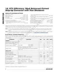 MAX8815AETB+T Datasheet Page 2