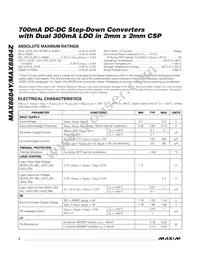 MAX8884YEREKE+T Datasheet Page 2