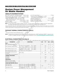 MAX8939AEWV+T Datasheet Page 2
