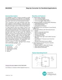 MAX8969EWL35+T Datasheet Cover