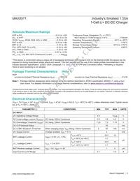 MAX8971GEWP+T Datasheet Page 5