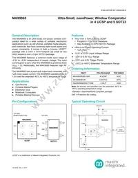 MAX9065EBS+T Datasheet Cover