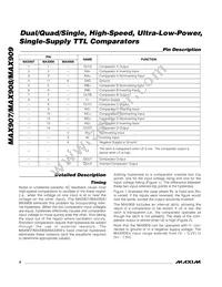 MAX907CSA+TG002 Datasheet Page 9