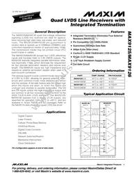 MAX9125ESE+T Datasheet Cover