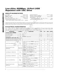 MAX9153EUI+T Datasheet Page 2