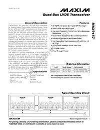 MAX9157EGJ+T Datasheet Cover