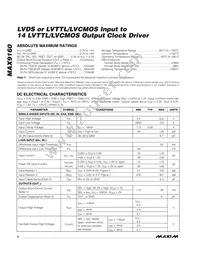 MAX9160EUI+T Datasheet Page 2