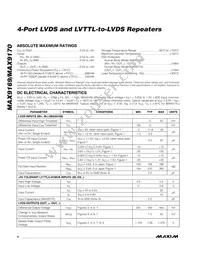 MAX9169EUE+T Datasheet Page 2