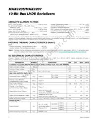 MAX9205EAI/V+T Datasheet Page 2