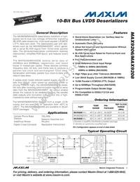MAX9206EAI+C9F Datasheet Cover