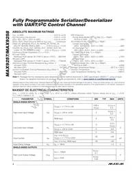 MAX9257GTL/V+T Datasheet Page 2